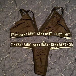 Lanshife Bra and panty set size med never worn no tags